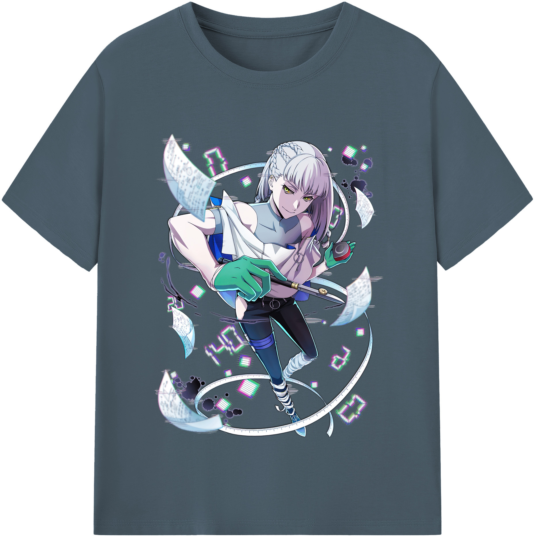 （画像用） 文豪ストレイドッグス Bungo Stray Dogs 綿100％半袖Tシャツ（フロントプリント）
